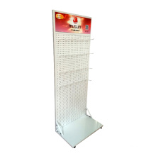 Retail shop convenience store used pegboard stand shelves shelving rack